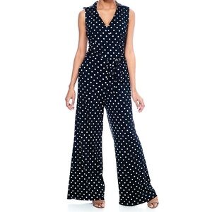 Enfocus Studio Polka Dot Jumpsuit - Size 6